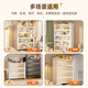 Jiangwei bookcase storage cabinet integrated wall-mounted light luxury bookshelf storage cabinet vertical hand cabinet display cabinet steel living room storage thickened carbon steel white 6 layers length 120 height 184cm