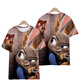 
Giselun Crazy Zootopia T-shirt Foxnik Funny 3D Pattern Top Short Sleeve Fashionable and Ever-Match Print T-shirt T1480 M Children's Clothing Height 110c 25-35Jin [Jin equals 0.5 kg]