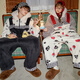 Gukoo couples pajamas winter Snoopy joint new coral velvet warm women's home wear jumpsuit men's pajamas D Yashi white L