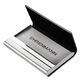 Ehrenmann Business Cowide Visitenkartenclip Männer Frauen große Kapazitätsrückgang Case Cart Card Card Hülle True Leather Kartuelle Customized Gift Schwarz