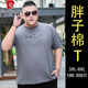 
Pier Cardin large size men's summer short-sleeved T-shirt for men's fat man pure cotton loose fat man plus fat plus large size top T-shirt JXM9901 white 4XL 190 (200-220Jin [Jin equals 0.5 kg])
