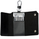 Bo brand key bag men's cow split leather waist key chain multifunctional car key bag black