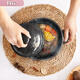 Zhiyin casserole stew pot household gas pot soup pot ceramic pot small casserole high temperature resistant Chinese medicine soup pot pot clay pot pot pot pot double color flower 3-5 people burned and replaced 3892ml