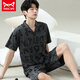 Catman MIIOW pajamas men's summer short-sleeved shorts summer thin men's men's style can be worn with loose casual large size home clothes 6624 men's style M standard (high 165100 Jin [Jin equals 0.5 kg])