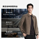 K-Boxing Men's Sheep Wool Autumn and Winter New Men's Casual Fashion Short Woolen Jacket NFWN3323 Walnut Color XL