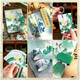 La caja de regalo del cuaderno mundial colocado en la izquierda pintada a mano cultural y creativa de estilo chino set de papelería de graduación Manual de regalo Libro de altura Diario Regalos de cumpleaños Día de la maestra, perspectivas futuras Set de 6 piezas Box de regalo Estilo sin especificaciones