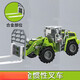 Kari Shark Alloy Engineering Vehicle Excavator Snow Plow Toy Boy Set Simulation Children's Model Crane Mixer Truck Crane Green Luxury Alloy Combination Engineering Vehicle 12 Models