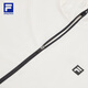 FILA 斐乐官方男士梭织外套2025秋新款健身运动宽松防晒连帽上衣 布朗白-WT L 175/96A/L
