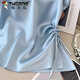 Woodpecker (TUCANO) blue pleated waist-hugging lace-up short-sleeved T-shirt for women 2025 summer new style versatile and unique super beautiful satin versatile blue M (80-95Jin [Jin equals 0.5 kg])