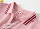冉艺岚同款  幼儿园老师园服夏装polo衫领早教工衣运动夏季工作服2025大 9926粉色 S 建议70-90斤