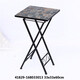 
Yusenyi Own Product Collection - American antique iron wood flower rack folding shelf flower pot storage shelf flower table green 42805-12804