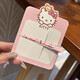 Cute Sakura cat duckbill clip for girls makeup fluffy one-word clip soft cute cartoon ins style versatile bangs clip Sakura kt makeup clip hot selling 6-piece set 3 pieces each