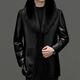 Chaqueta de cuero para hombres de alta gama de alta gama de Bolomido Luxury para un negocio versátil de otoño largo e invierno.