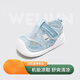 Zhenwu Baby Infant Sandals Non-slip Soft Soled Toddler Shoes Men and Women Breathable 1-3 Years Old Summer Newborn Shoes Polka Dot Breathable Mesh Summer Sandals - Sky Blue 18