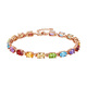 IL&CO Youke Light Luxury S925 Silver Natural Multi-Color Gemstone Bracelet Women's Bracelet Birthday Valentine's Day Gift for Girlfriend