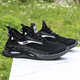 
Changxiang Huili Shoes Men's Shoes 2025 New Summer Breathable Hollow Thin Mesh Shoes Soft Sole Mesh Casual Running Sports Shoes FH-882-DD White and Black 42