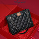 ANYSMIC Bag Women's Bag Luxury Brand Single-Shoulder Diagonal Span Bag Women's 2025 New Genuine Leather Small Flavored Chain Bag Women's Black
