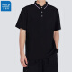 
Jeanswest short-sleeved POLO shirt summer solid color embroidered top clothes polo shirt dark blue 698 L (recommended 100-110 Jin [Jin equals 0.5 kg])