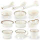 
Melamine imitation porcelain tableware set hotel hot pot soup bowl rice bowl cup spoon LD-1047 coffee side