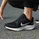 
Nike (NIKE) running shoes men's shoes 2025 summer new sports shoes RUN SWIFT 3-side shock absorbing casual shoes DA1105-006 black silver hook 45