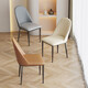 
Fuxi Linmen 2025 new dining table and chairs light luxury home dining chairs modern simple dining table stools hotel restaurant commercial back crown chair * 4 handfuls Y1047#