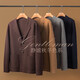 Mr. Bubu Basulan Cardigan mélangé le costume pour hommes tricotés Spring and Automn Collar Cardigan Veste BT12013 Baolan S (165)