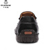 Mille papier grue luxe 2025 Nouveau couture à la main de grande taille chaussures décontractées chaussures de place pour hommes chaussures simples chaussures en cuir masculin 9918 noir 38