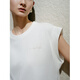 Ainos essi [mismo estilo en el centro comercial] 2025 Summer Nuevo producto Simple versátil y moderno Camiseta sin mangas sin mangas para mujeres 40516155 White M