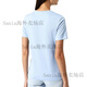 范思哲（VERSACE）Logo刺绣时尚短袖常规T恤女款蓝色 M
