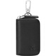 Bolsa de espantapájaros Bolsos de cuero genuino de cuero de cuero pequeño de los hombres Cupón de almacenamiento de cintura montada en la cinetilla de vaca Protección de la llave de la llave de cuero Negro-Modelo actualizado_ dos tipos de entrega aleatoria