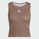 Adidas Clover Women's Vêtements 2025 Été Nouveau faux réservoir en denim Vest Ke3892 Rock Deep Land Brown Ke3892 S