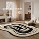 Xuanjia Tianjin Carpet plat salon Special Shaped Luxury Luxury haut de gamme Sofa irrégulière Table de thé épaissie Tableau de sol épaissis Wan-11972 240cm * 360cm Convient à 4 personnes ou canapé en forme de L