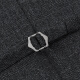 Wool suit vest men's vest business casual slim vest dark gray dark plaid pattern 48 size 175/92A