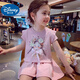 Disney Baby Girls Suit Summer 2025 New Fashionable Summer's Shorts Shorts Shorts Shorts Bow delgada Casual Dos piezas Set azul - Girl de dibujos animados [Top + Pantalones] 100 (actualización) - Altura recomendada por debajo de 95 cm