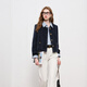 Drei Farbe 2025 Herbst Neuer alte Qianfeng Xiaoxiang Jacke Loose Short Round Neck Cardigan Einbrust m Navy-Vorverkauf [Zahlung innerhalb von 15 Tagen] M 160/84A gesendet