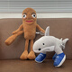 Pupan Fremd und Meer Jing Figur Puppe Tralalelo Tralala Hai Plüsch Puppe Tung Sahu Stirnband Hai -Laufschuhe (mit Etikett) Puppe