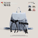 Woodpecker (TUCANO) nylon canvas bow backpack for women 2025 new trend Korean niche backpack large capacity commuting travel bag light blue