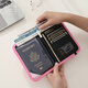 Potravel.Dessign Halter Passport Sac Air Ticket Clip Passport Clip Protection Boîte pour les femmes RFID Antift Theft Brushing Certificate Sac à l'étranger Sac de rangement de voyage Love Heart
