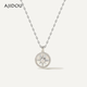 AJIDOU Ajidou sweater chain for women, trendy temperament, shell star jewelry, clavicle chain, birthday gift for women, rose gold