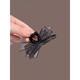 Liwo temperamento negro de malla de malla raspando flequillo de frente pequeño sujetado la cabeza de la cabeza del cabello medio atado clip d12052