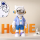 Chuxiang kreativer Astronaut Desktop Ornamente Office Desk Phrase Wohnzimmer Eingang Weinschrank Kinderzimmer Bücherregal Home Dekoration Astronaut Desktop Orange Orange [High 15 cm]