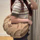 
Adidas (adidas) Clover Shoulder Bag Men's Bag Women's Bag New Cloud Croissant Croissant Clothes Crossbody Bag Leisure Bag Sports Bag KA9266 KA9272 Warm Sand Color Large 33*48cm