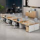 Yum Shengfeng office desk and chair combination 4-person simple modern staff screen booth 6-person staff desk office furniture