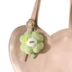 Cute creative doll four-leaf clover keychain bag pendant gift doll lucky plush girl pendant cartoon Pacha dog four-leaf clover pendant
