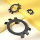 Xuanzhi Qualifizierte Rückzugsboot GB858 Round Nussstopp Waschmaschine Sechs-Klauen-Anti-Loose-Waschmaschine Schildkröte Ring M10M12200 1701