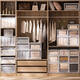 Yonghuan Schublade Typ Garderobe Aufbewahrungsbox Haushalt Transparent Aufbewahrungsbox Unterwäsche Finishing Box Dicked großer Kapazität Kleidung Aufbewahrungsbox 45-3523 Tiefe 45* Breite 35* Höhe 23 cm weiß ein Stück rein Weiß