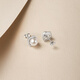 Saturday Fortune S925 Silver Pearl Stud Earrings for Women Gentle Starlight X0912436 Pair Birthday Gift