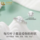 CHINA GOLD 999 Pure Silver Ring for Girls Light Luxury Four-leaf Clover Fashion Single Ring Birthday Anniversary Gift for Girlfriend and Wife Today/Next Day Delivery* Thorns Four-leaf Clover Ring Brand Gift Box