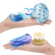 
Simulated jellyfish jellyfish model ornament for the sky jellyfish marine life children's cognitive soft glue aquarium decoration landscaping T15904 jellyfish 26g