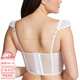 维多利亚的秘密（Victoria's Secret）花瓣饰边镂空无衬垫文胸 白色 白色 XS